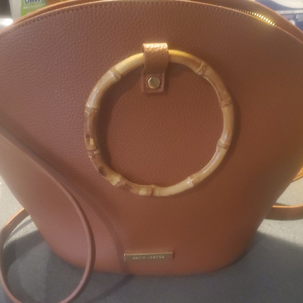 Katie Loxton Brown Bamboo Handle Bag